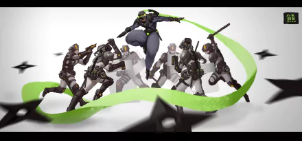 ninja Sci Fi warrior HD Desktop Wallpaper | Background Image