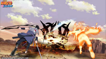 Sasuke Uchiha Naruto Uzumaki Anime Naruto Naruto & Sasuke HD Desktop Wallpaper | Background Image