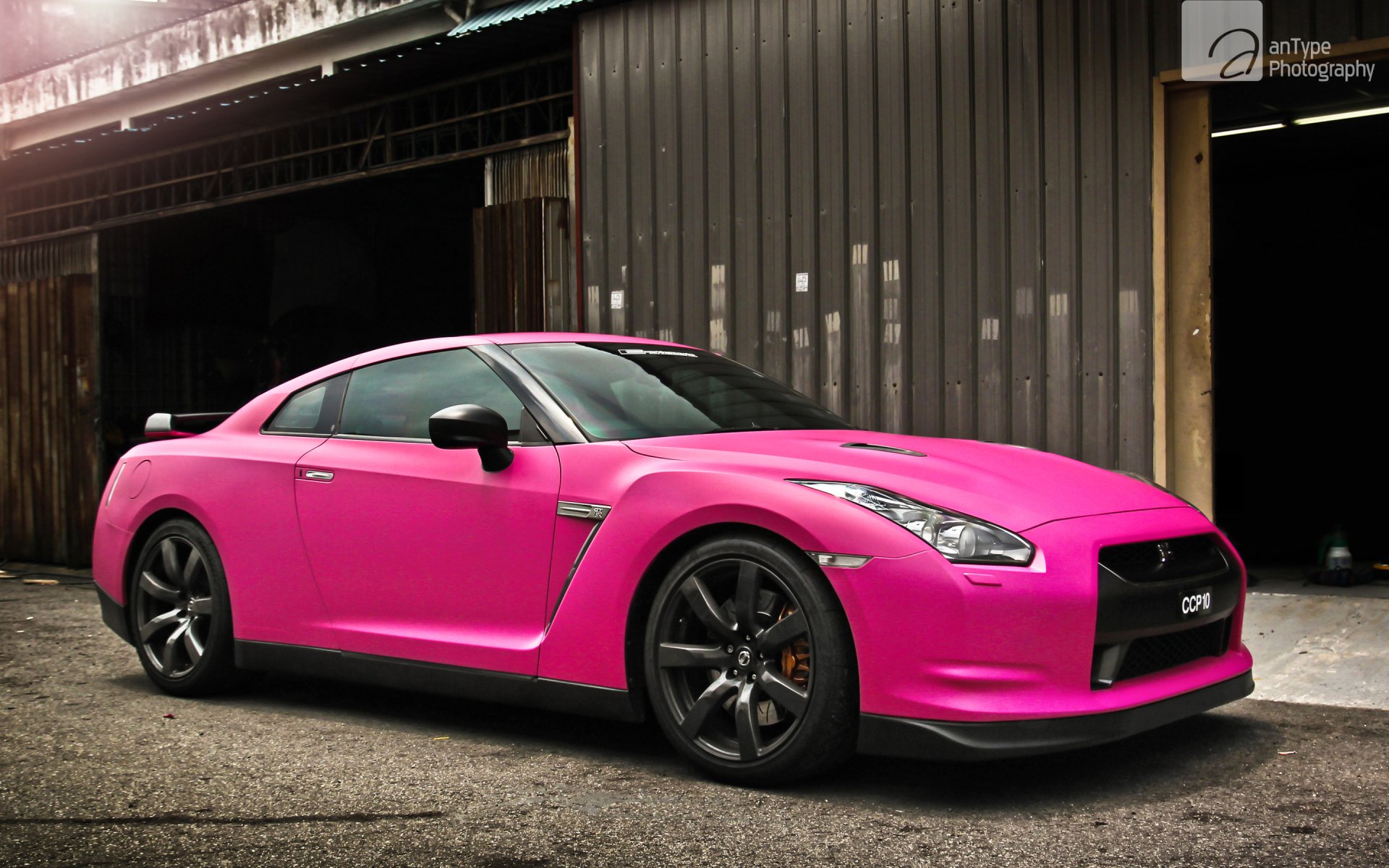 Download Supercar Car Nissan Pink Car Vehicle Nissan GT-R HD Wallpaper