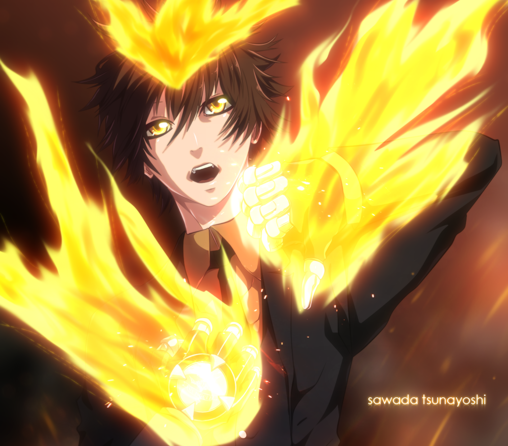 Download Tsunayoshi Sawada Anime Katekyō Hitman Reborn! HD Wallpaper by TempestDH