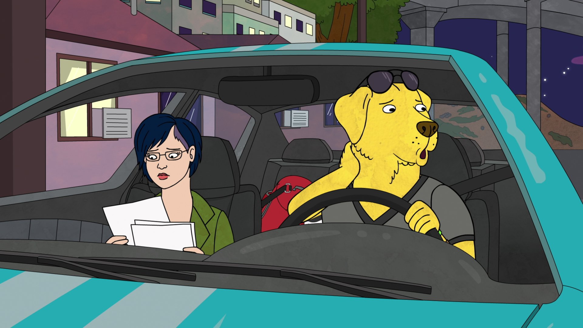 Download Mr. Peanutbutter (BoJack Horseman) Diane Nguyen TV Show BoJack Horseman HD Wallpaper