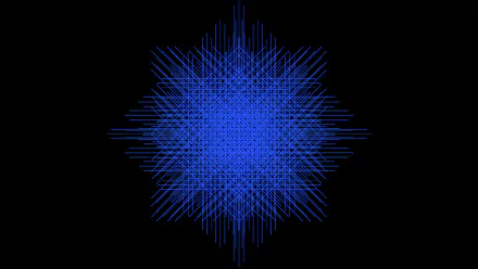  Blue Criss-Cross Lines