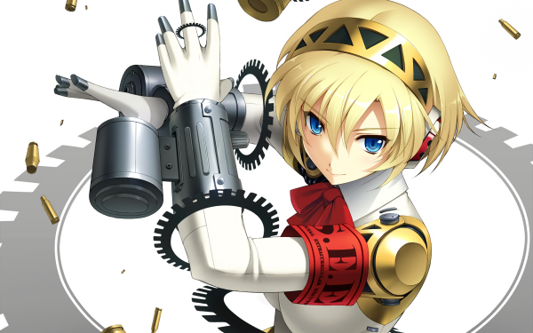 Video Game Persona 3 Persona Aigis Blue Eyes Blonde Short Hair HD Wallpaper | Background Image