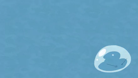 HD desktop wallpaper featuring Rimuru Tempest from Tensei shitara Slime Datta Ken (That Time I Got Reincarnated as a Slime) against a blue background.