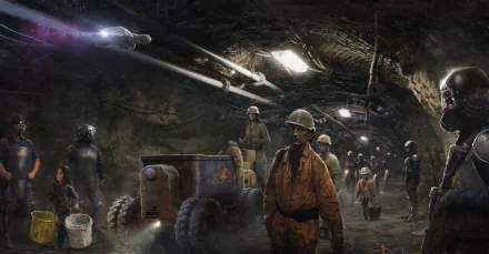 underground Sci Fi people HD Desktop Wallpaper | Background Image