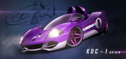 purple car vehicle artistic HD Desktop Wallpaper | Background Image