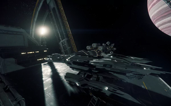 Port Olisar (Star Citizen) Constellation Phoenix (Star Citizen) video game Star Citizen HD Desktop Wallpaper | Background Image