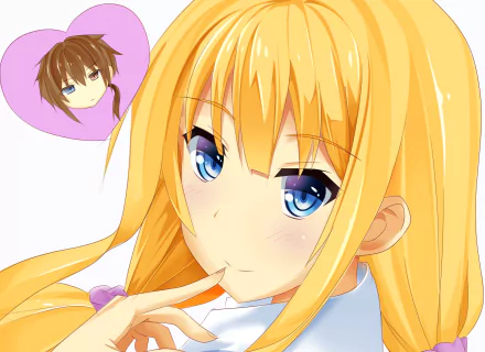 blue eyes blonde heterochromia Anime Original HD Desktop Wallpaper | Background Image