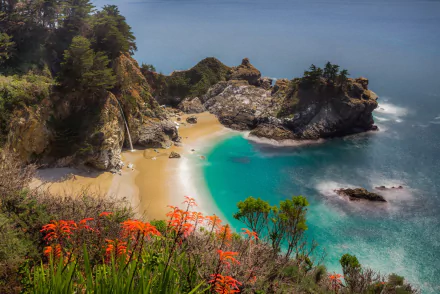 McWay Falls nature big sur HD Desktop Wallpaper | Background Image