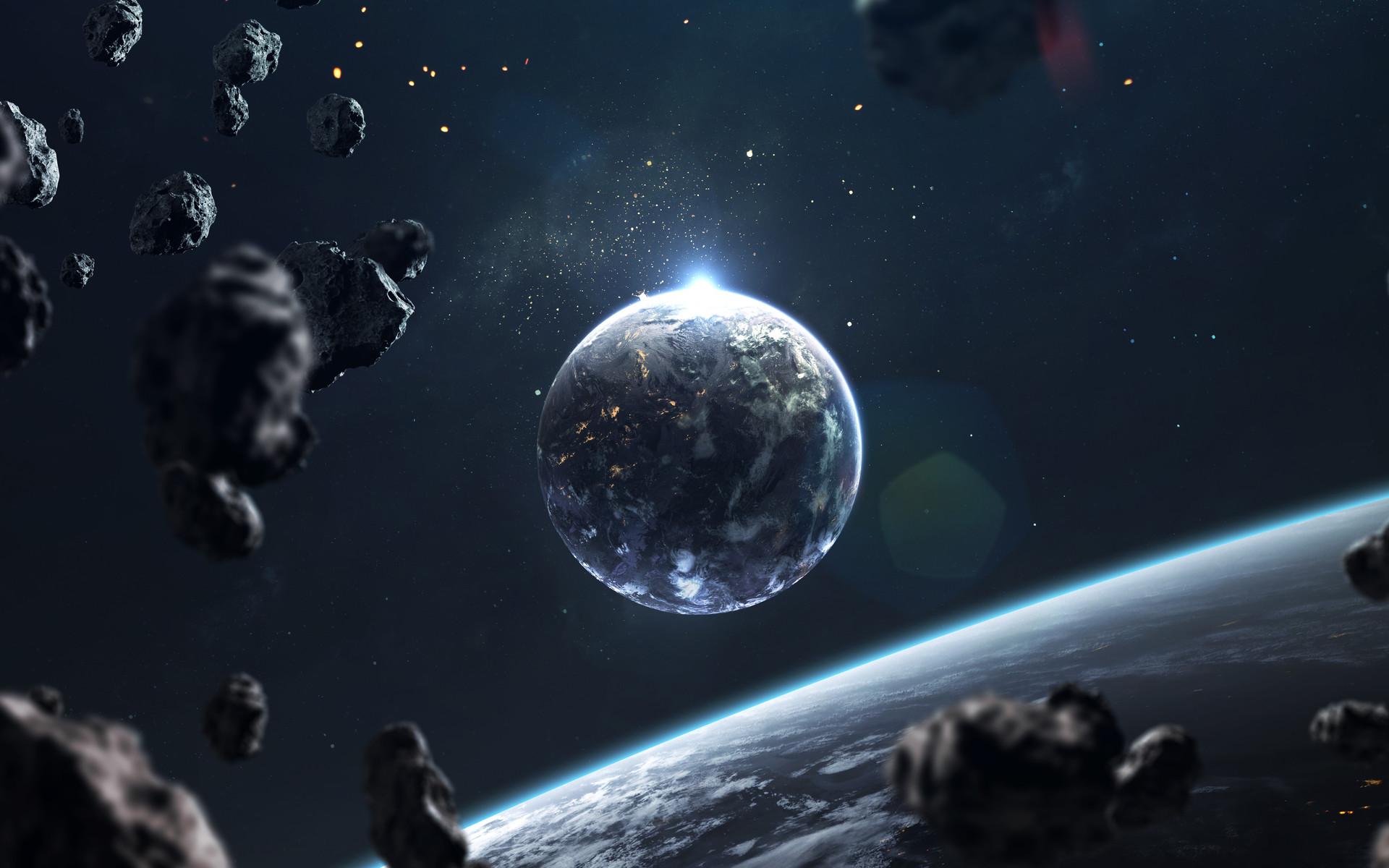 Download Sci Fi Planet HD Wallpaper by Vadim Sadovski