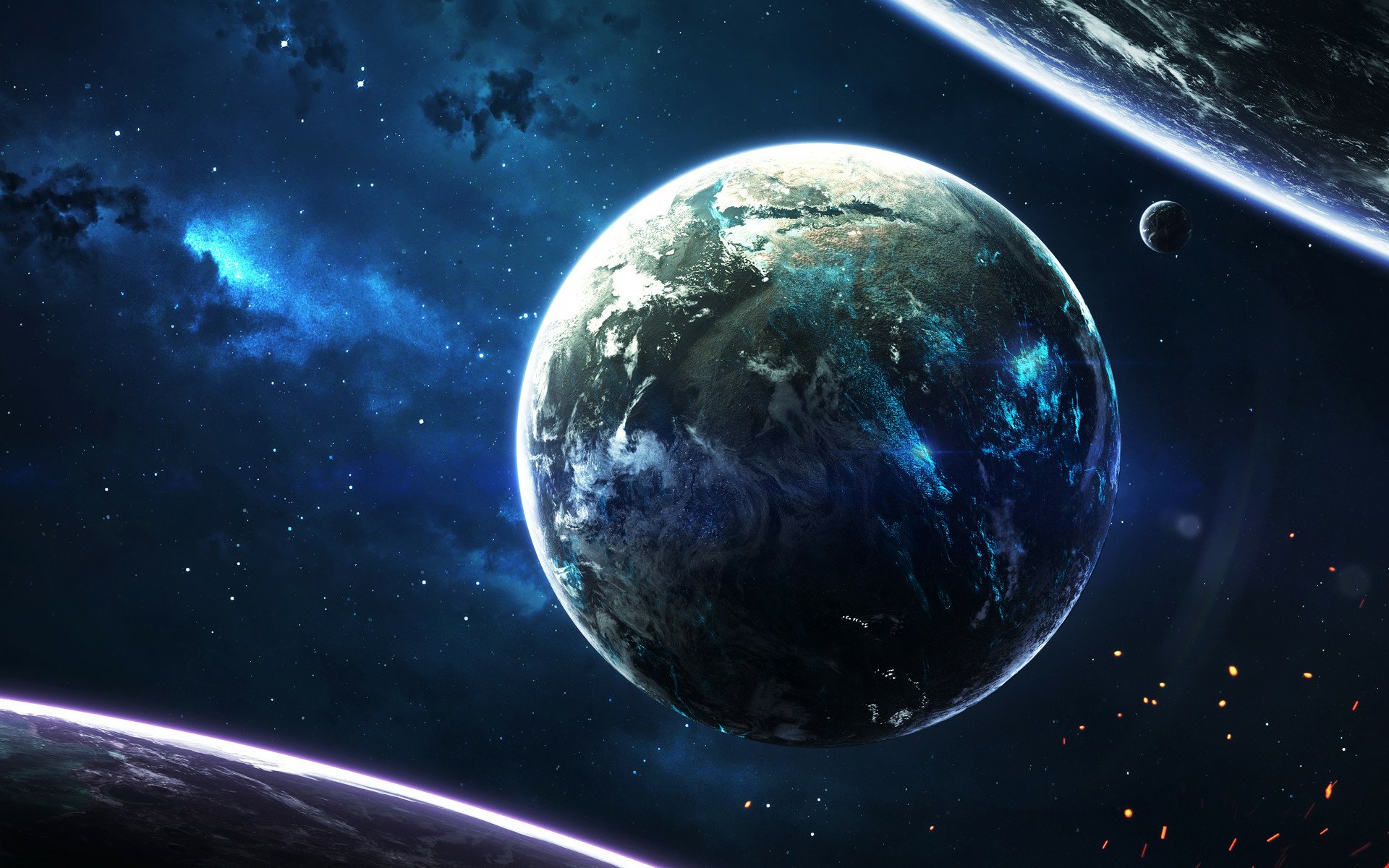 Sci Fi Planet Hd Wallpaper By Vadim Sadovski