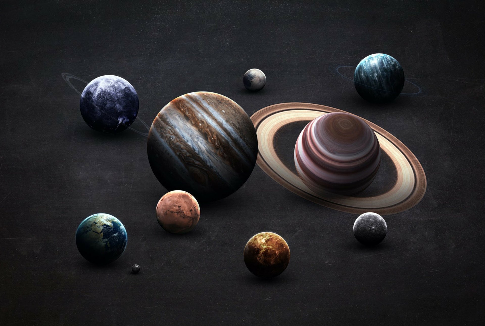 科幻太阳系高清壁纸 桌面背景 19x12