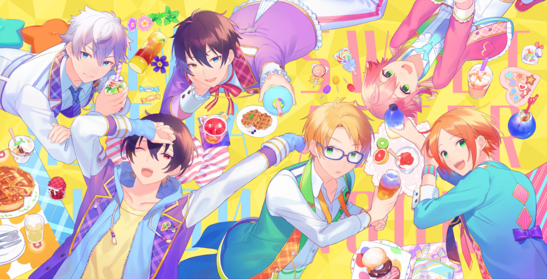 Download Makoto Yuki Izumi Sena Ritsu Sakuma Mika Kagehira Tori Himemiya Yuta Aoi Video Game Ensemble Stars! HD Wallpaper by へいわ
