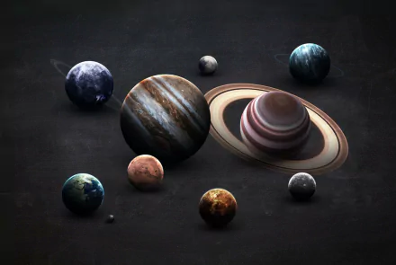Sci Fi Solar System HD Desktop Wallpaper | Background Image