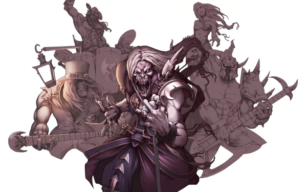 Pentakill (League Of Legends) Sona (League Of Legends) Yorick (League of Legends) Olaf (League Of Legends) Mordekaiser (League Of Legends) Kayle (League Of Legends) Karthus (League Of Legends) video game League Of Legends HD Desktop Wallpaper | Background Image