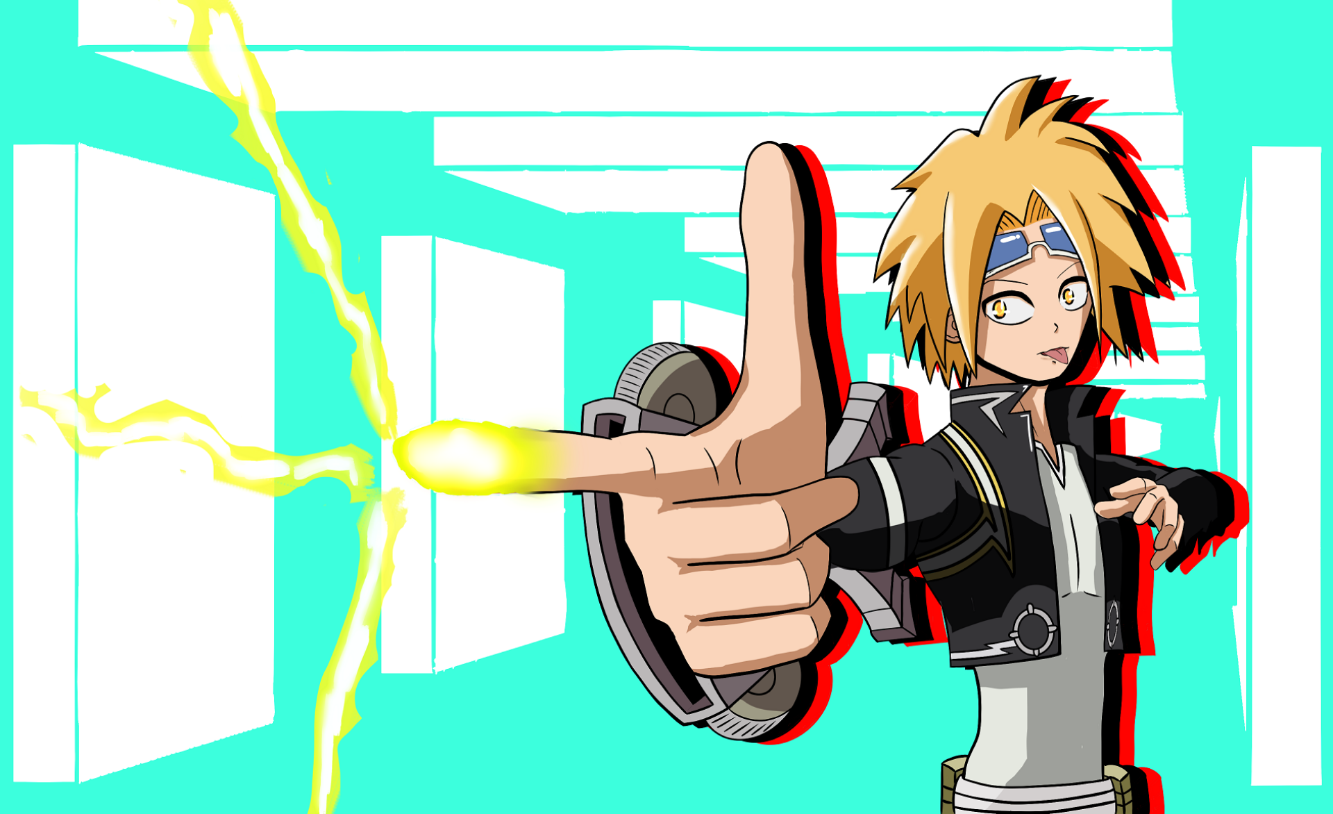 Download Denki Kaminari Anime My Hero Academia HD Wallpaper by ましろい