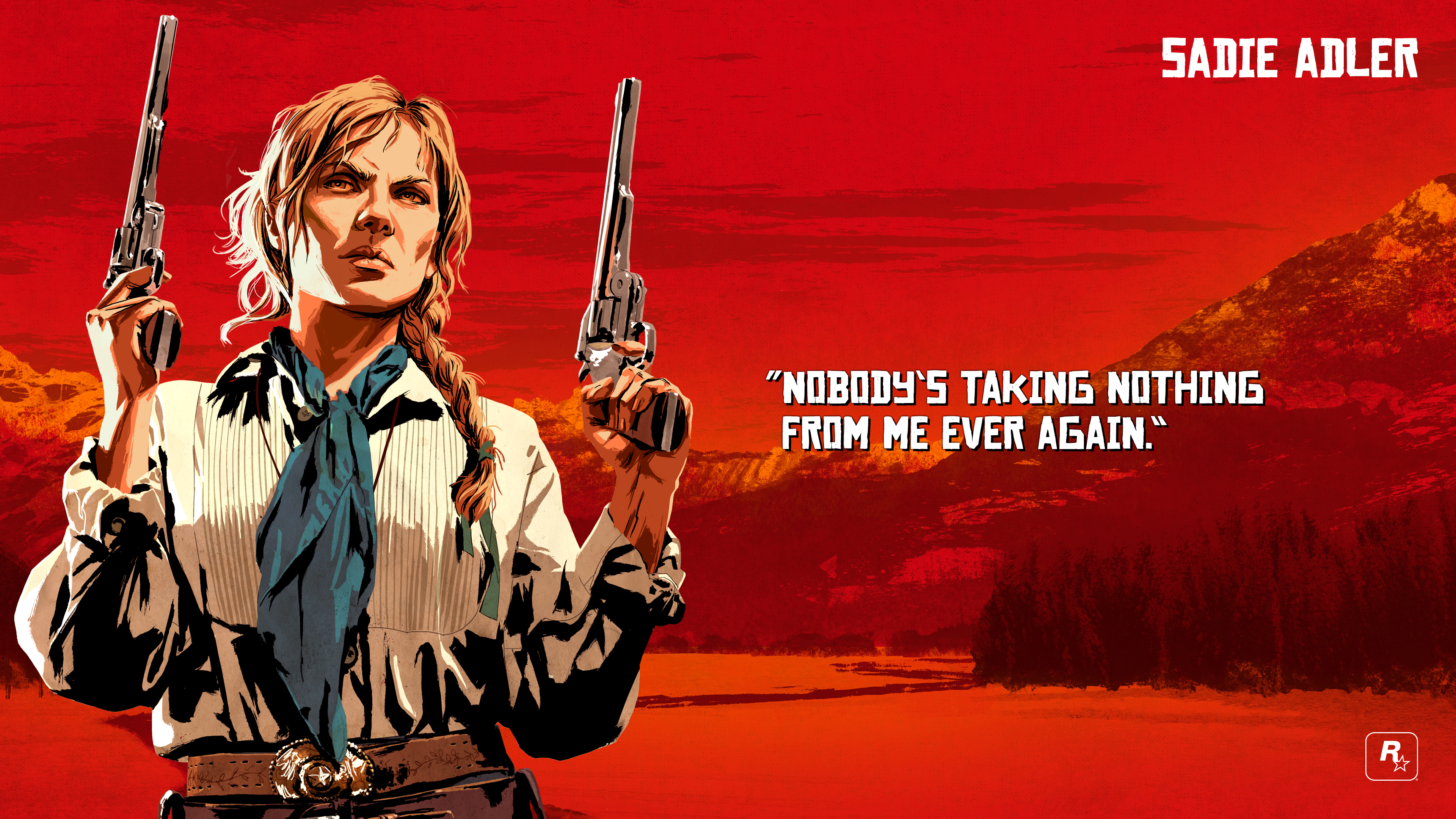 Arthur Morgan With Guns HD Red Dead Redemption 2 Wallpapers, HD Wallpapers