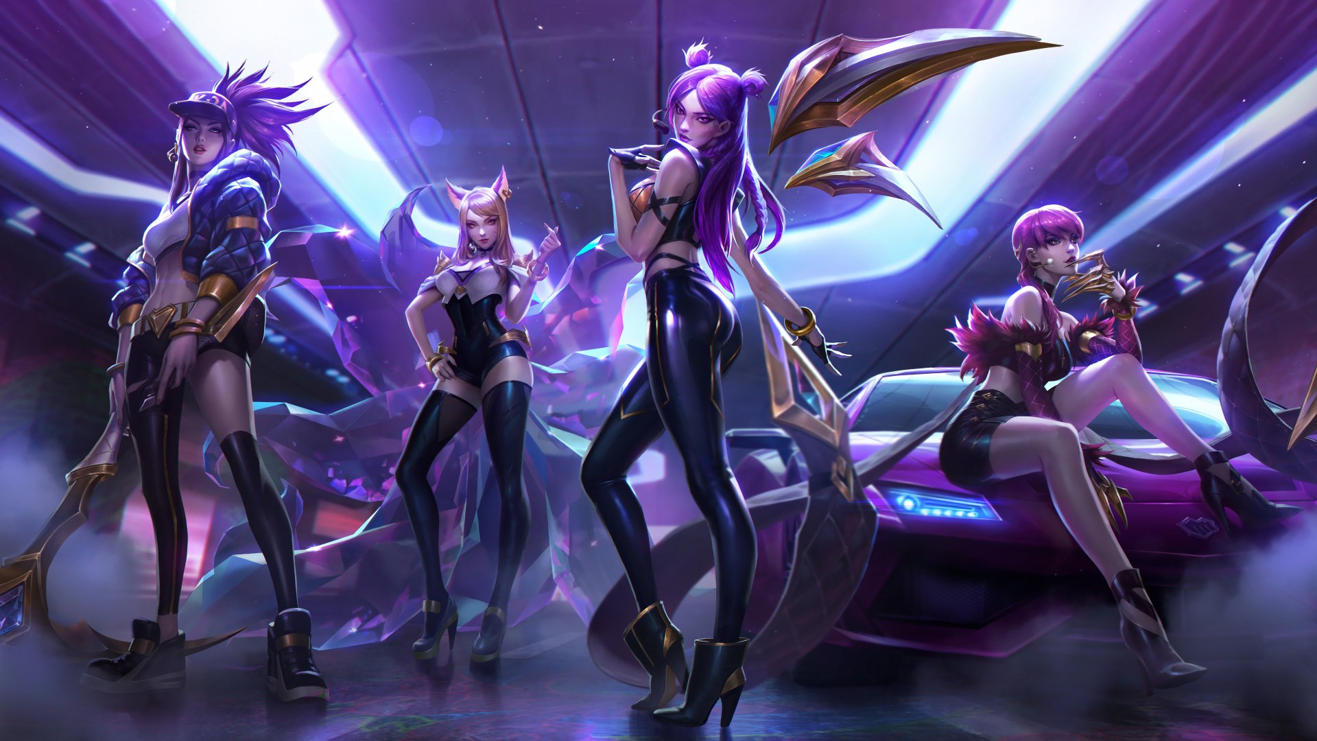 Featured image of post Kda Wallpaper Phone Women league of legends kda akali neon yellow eyes purple hair