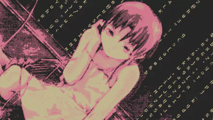 Lain Iwakura pixel art Anime Serial Experiments Lain HD Desktop Wallpaper | Background Image