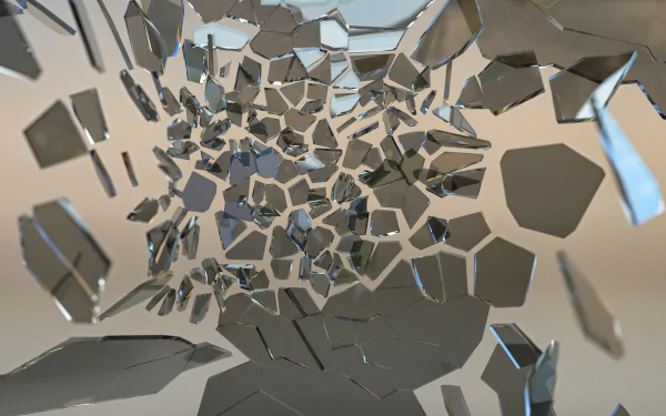 Abstract broken glass HD Desktop Wallpaper | Background Image