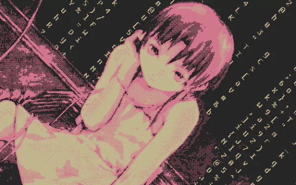 Lain Iwakura pixel art Anime Serial Experiments Lain HD Desktop Wallpaper | Background Image