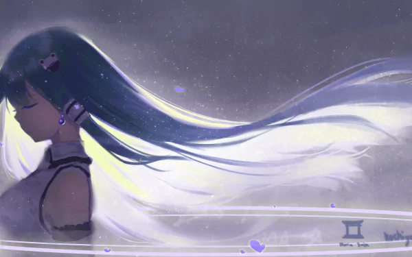 Sanae Kochiya Anime Touhou HD Desktop Wallpaper | Background Image