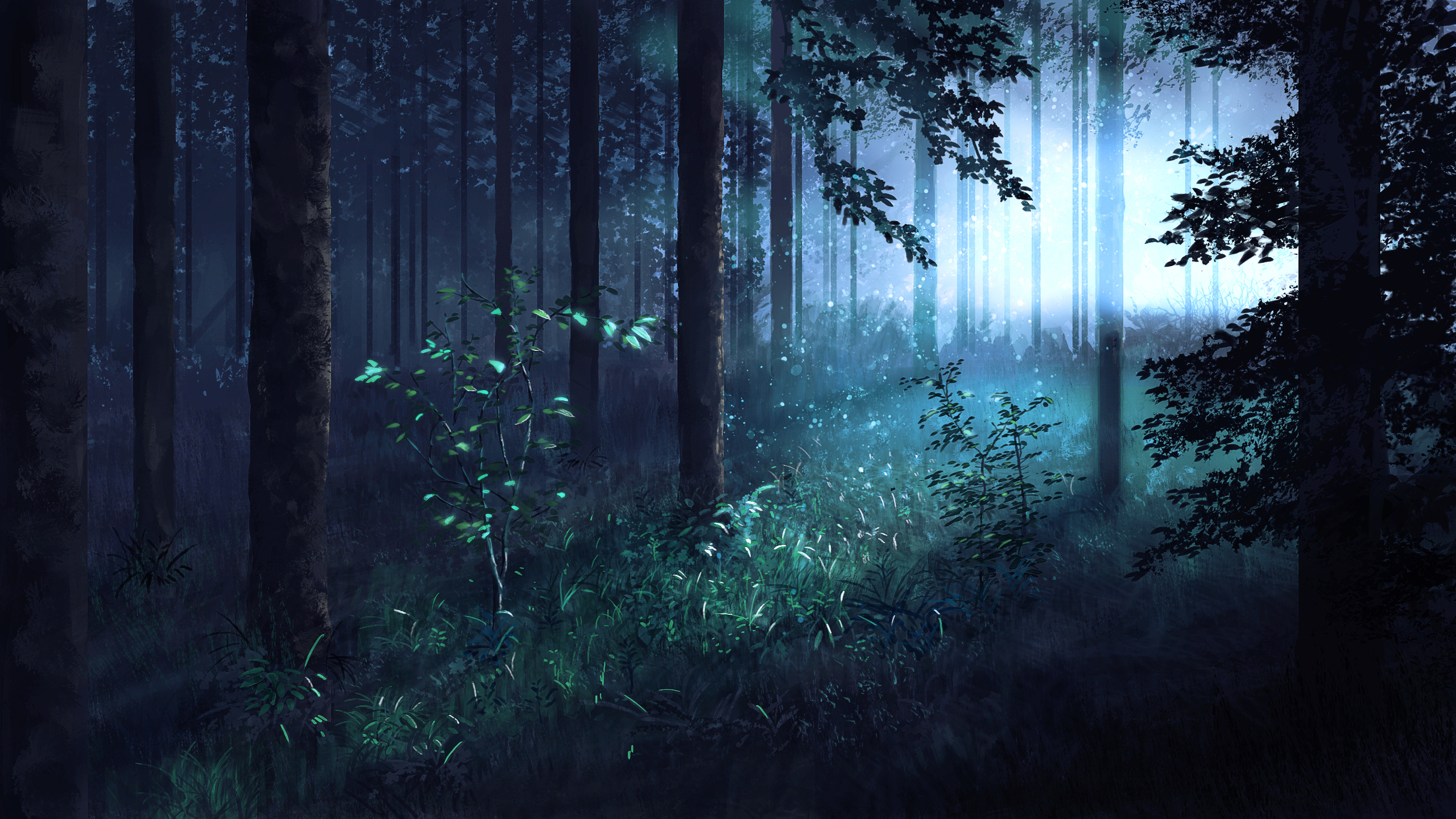 anime forest background