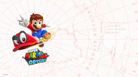Cappy (Mario) Mario video game Super Mario Odyssey HD Desktop Wallpaper | Background Image