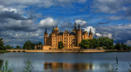man made Schwerin Palace HD Desktop Wallpaper | Background Image
