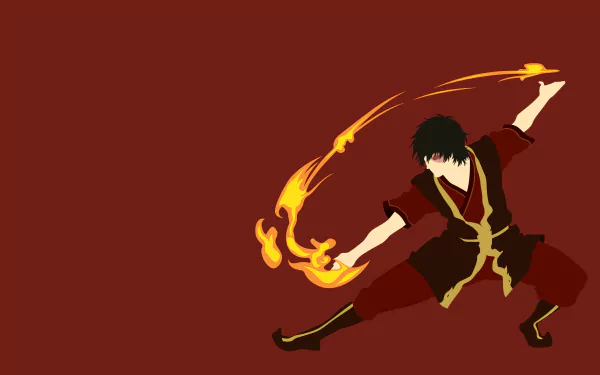 minimalist Zuko (Avatar) Anime Avatar: The Last Airbender minimalist anime HD Desktop Wallpaper | Background Image