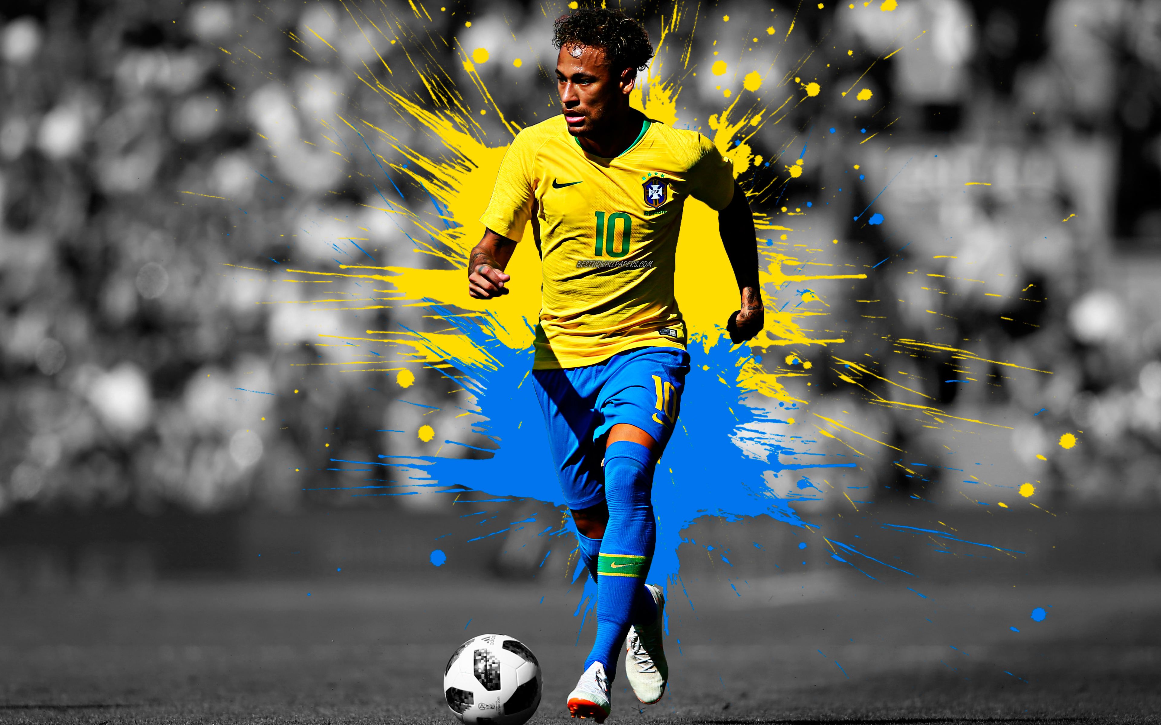 Neymar Jr - Brazil 4k Ultra HD Wallpaper | Background ...