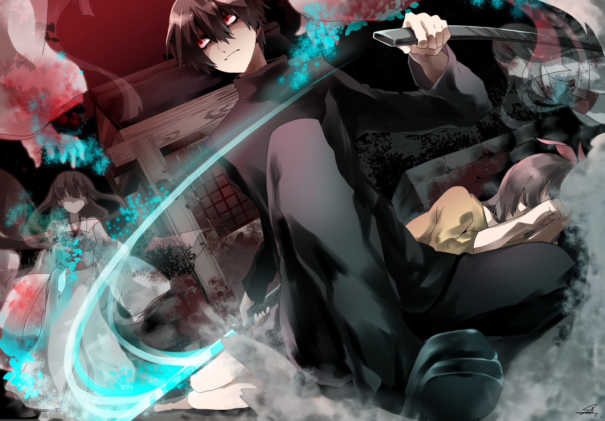 Anime Kirisame ga Furu Mori HD Wallpaper | Background Image