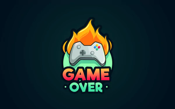 minimalist video game game over gamer Minimalist Gaming HD Desktop Wallpaper | Background Image
