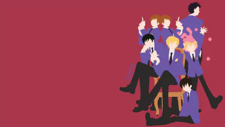 Haruhi Fujioka Kyoya Ootori Takashi Morinozuka Kaoru Hitachiin Hikaru Hitachiin Mitsukuni Haninozuka Tamaki Suoh Anime Ouran High School Host Club HD Desktop Wallpaper | Background Image