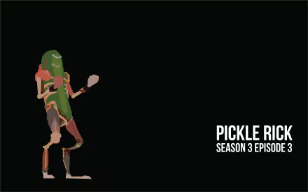  Rick And Morty Minimalist Wallpaper - Pickle Rick