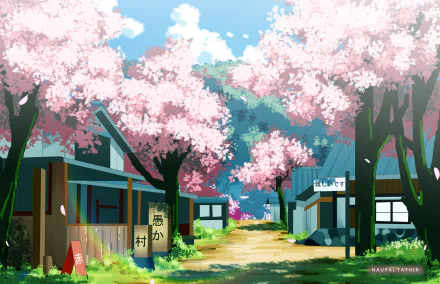 Anime building HD Desktop Wallpaper | Background Image