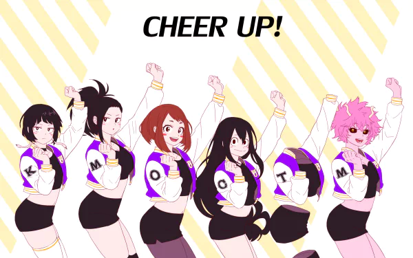 Momo Yaoyorozu Ochaco Uraraka Kyōka Jirō Tooru Hagakure Tsuyu Asui Mina Ashido Anime My Hero Academia HD Desktop Wallpaper | Background Image
