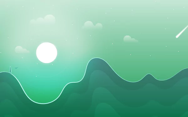  Winter Moon Landscape