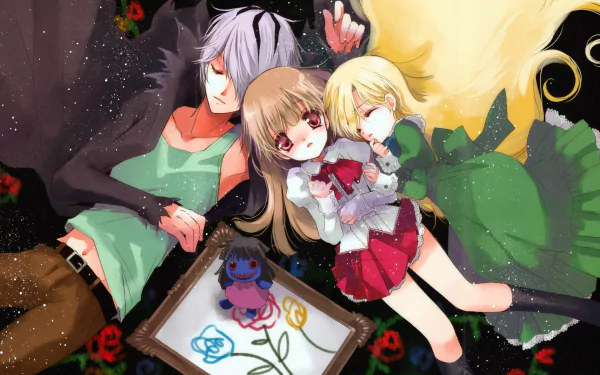 Mary (Ib) Ib (Character) Garry (Ib) video game Ib (2012) HD Desktop Wallpaper | Background Image