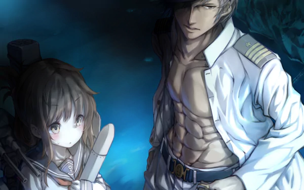 Inazuma (Kancolle) Admiral (Kancolle) Anime Kantai Collection HD Desktop Wallpaper | Background Image