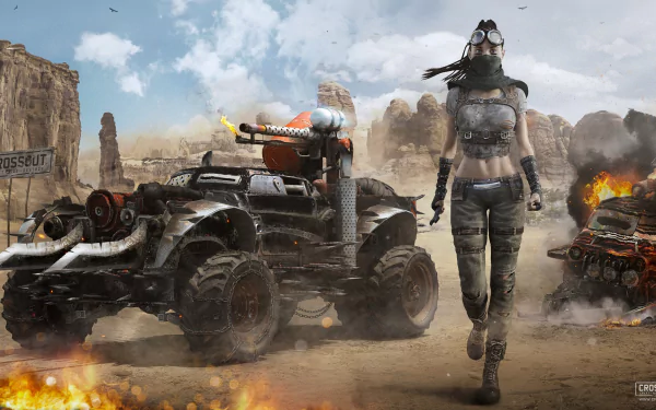 post apocalyptic car vehicle video game Crossout HD Desktop Wallpaper | Background Image