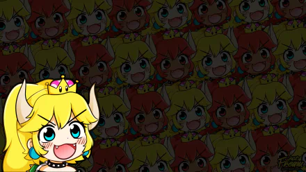 video game Bowsette HD Desktop Wallpaper | Background Image