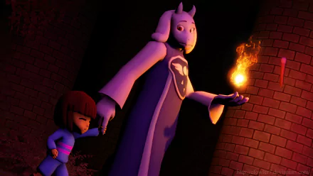 Frisk (Undertale) Toriel (Undertale) video game Undertale HD Desktop Wallpaper | Background Image