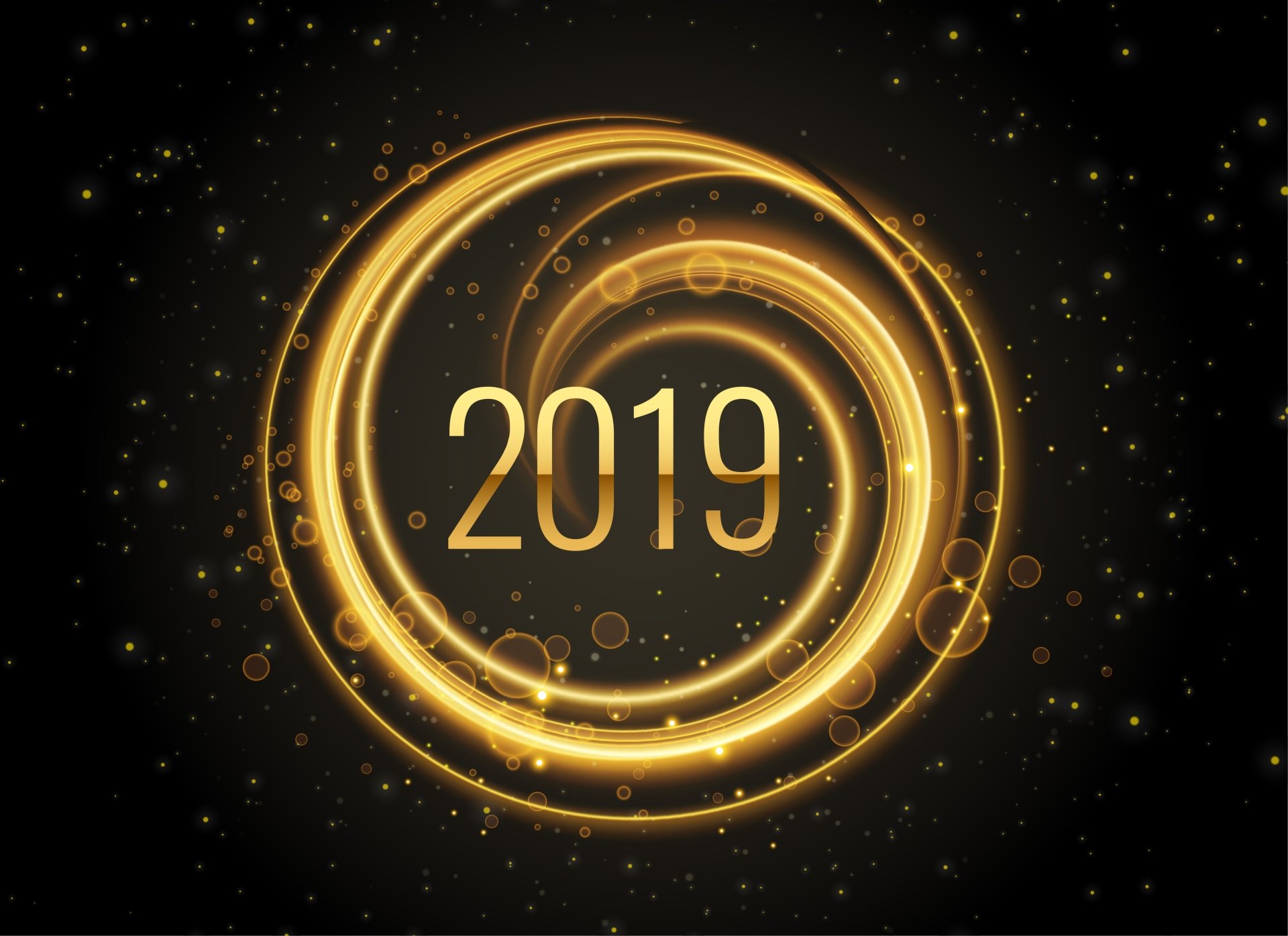 2019 Golden Swirl — 5K Ultra HD New Year Wallpaper | 5501x4001 ...
