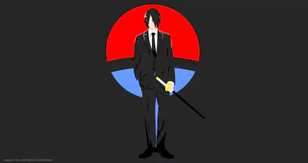 Sasuke Uchiha of the Uchiha Clan from Naruto/Boruto in a black suit with black hair, holding a sword before a red-blue circle — anime 8K Ultra HD PC desktop wallpaper.
