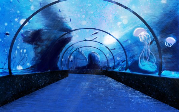 Anime Original Aquarium HD Wallpaper | Background Image