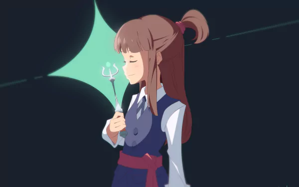 Akko Kagari Anime Little Witch Academia HD Desktop Wallpaper | Background Image