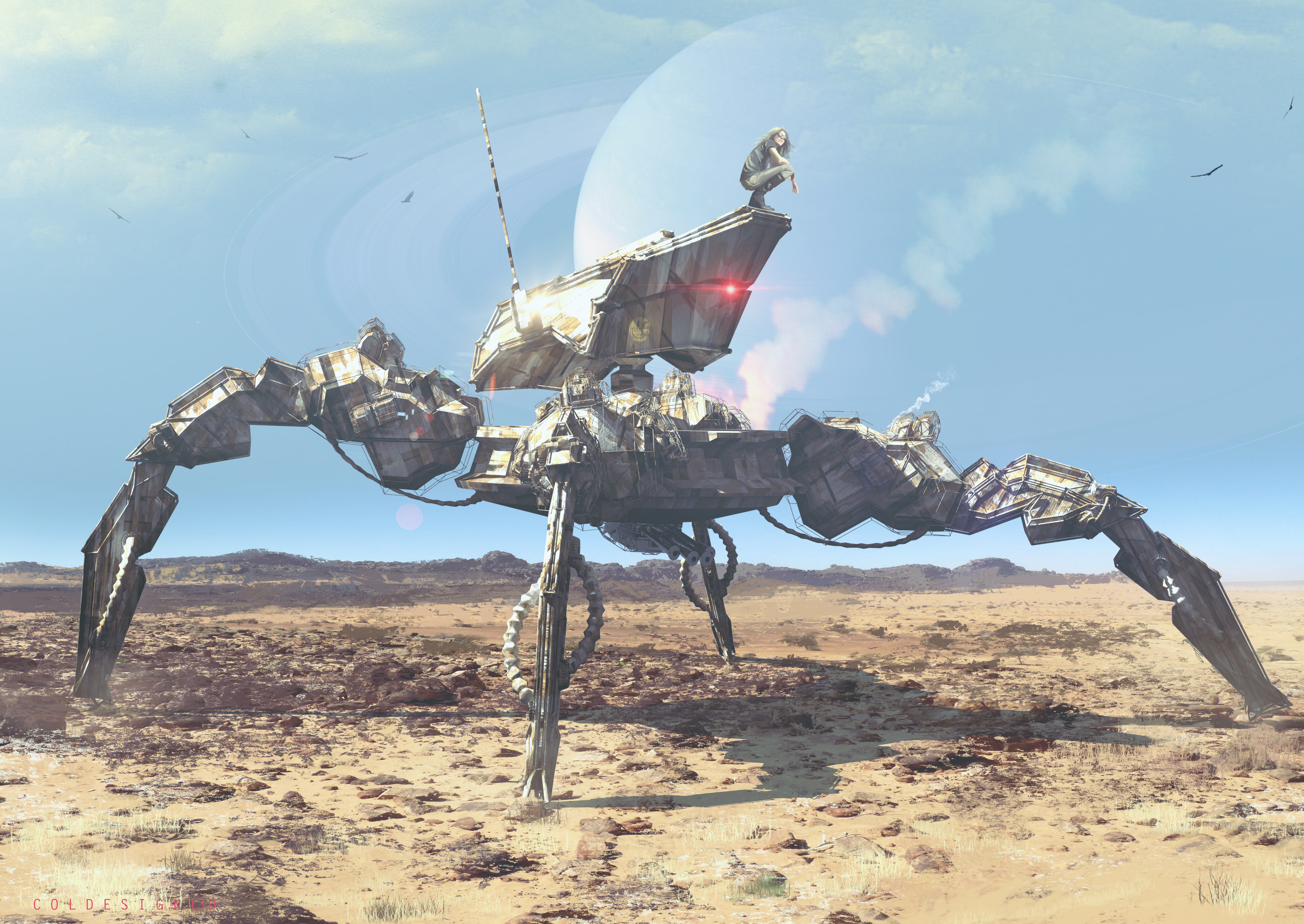 Sci Fi Robot 4k Ultra HD Wallpaper by Col Price