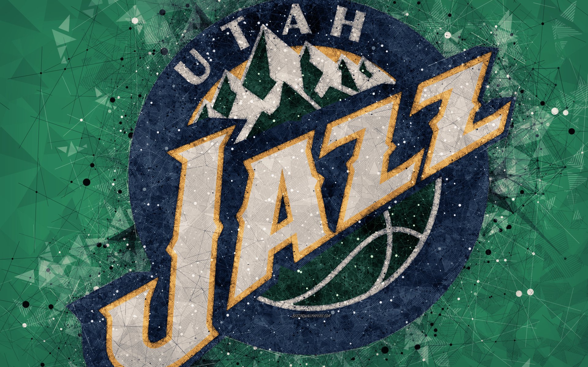 Utah Jazz Nba Logo Uhd 4k Wallpaper Gilded Wallpapers - vrogue.co