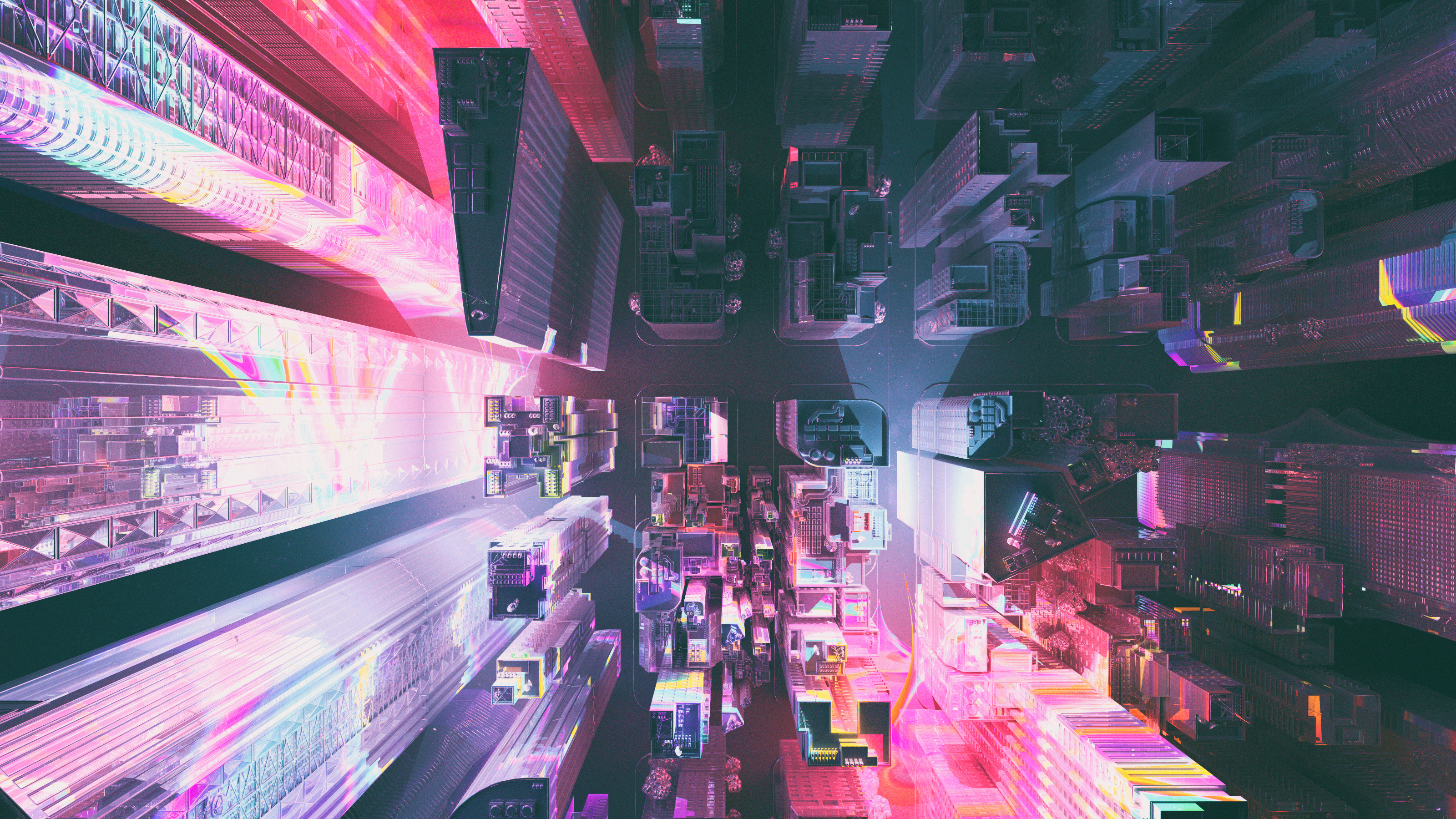 Top down view of city by Mike Winkelmann